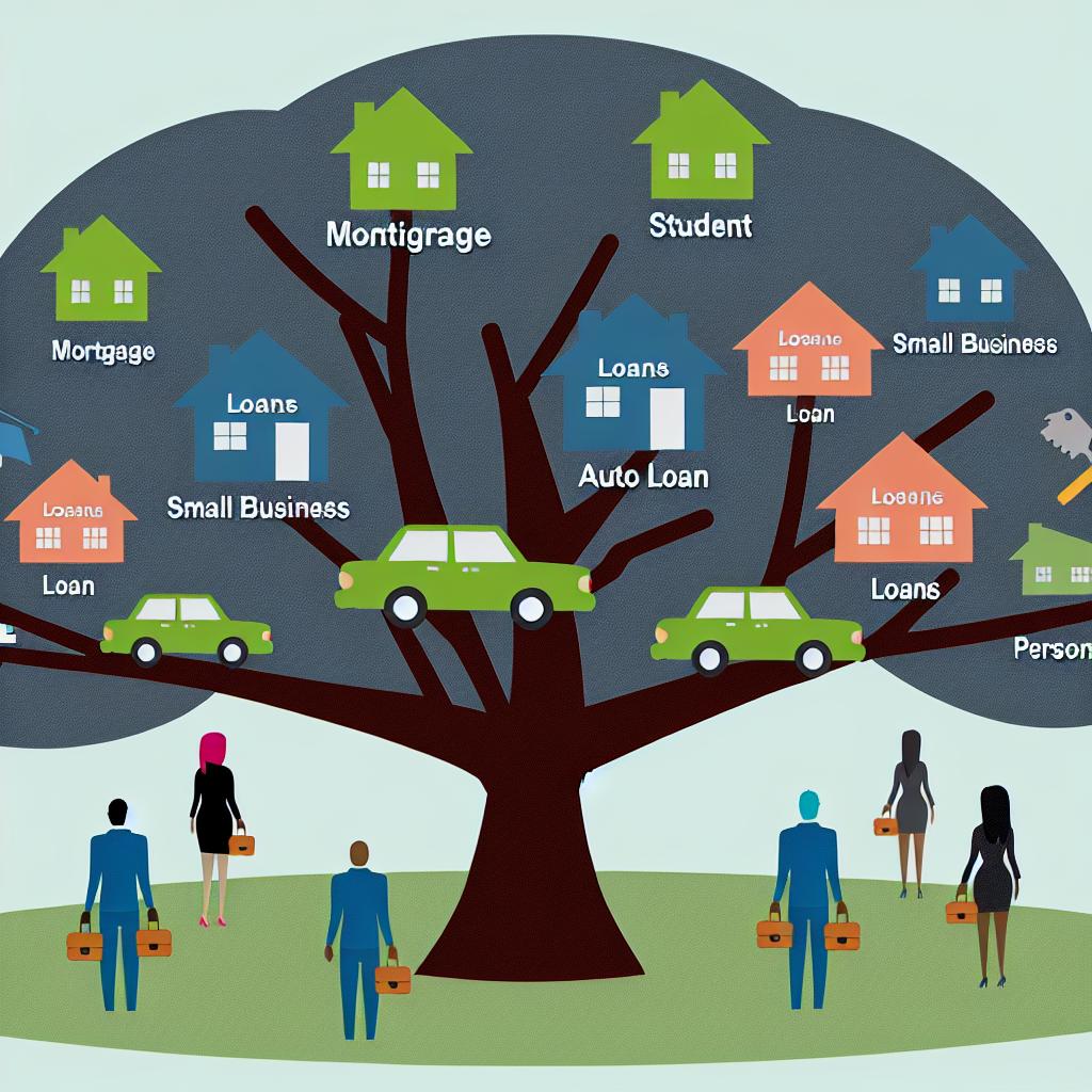 Types of loans available in the US financial market.